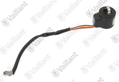 Vaillant Magnetspule mit Kabeln und Steckverbinder, die für verschiedene Anwendungen in Heizsystemen eingesetzt werden kann.